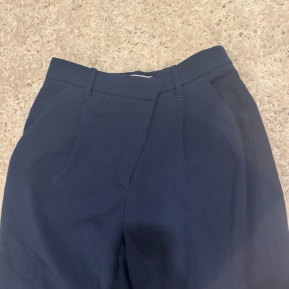 Abercrombie and fitch Tailored Ultra Wide Leg Pants in navy size 4 27 - Picture 3 of 4